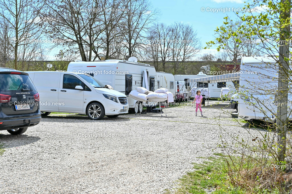 Pichlingersee_ Roma_ Sinti_ Camping_ Linz_ 05.04.2023-1 | 05.04.2023, Pichlingersee, AUT, Roma, Sinti, Camping, im Bild Roma, Sinti, Camping, Drohne