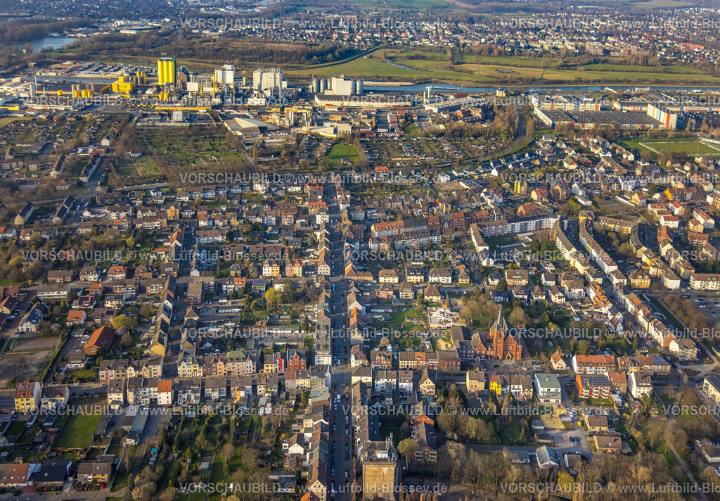 Hamm240305610 | Luftbild, Wohngebiet um Vorsterhauser Weg bis zur Hafenstraße, Mitte, Hamm, Ruhrgebiet, Nordrhein-Westfalen, Deutschland