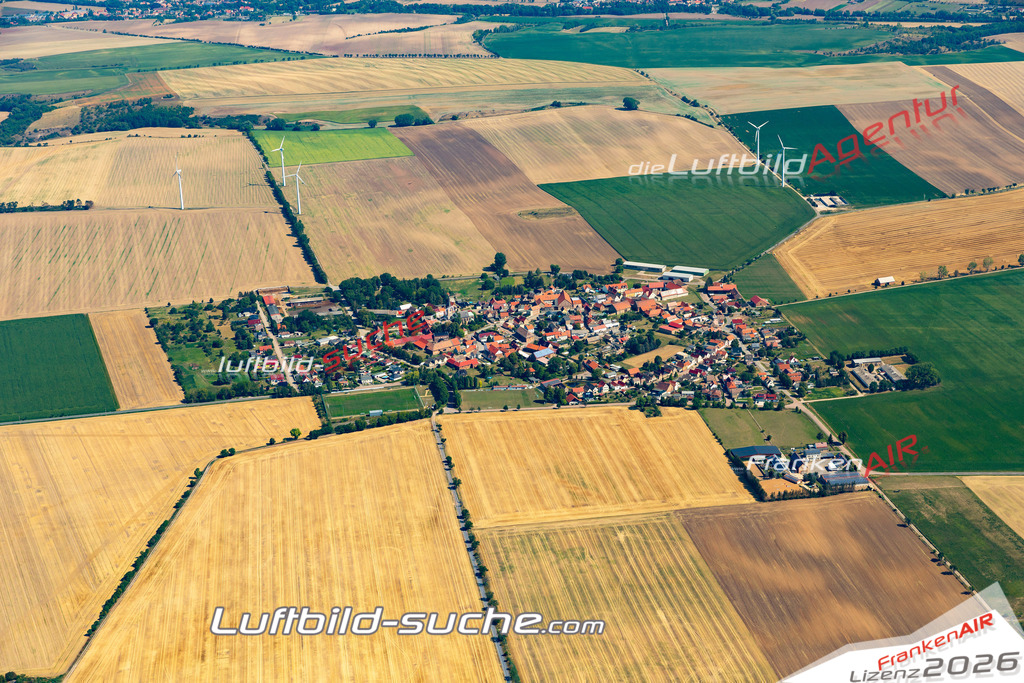 Aktuelles Luftbild von Arnstedt Arnstein - Die Luftaufnahme wurde 2022 mittels UL-Flugzeug erstellt ( keine Drohne ) - hochauflösende Kamera-Systeme von  Canon -Beste Qualität - Für grossformatige Ausdrucke geeignet. Die Geschenkidee !