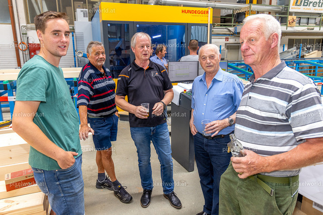 Maschinenpräsentation bei Holzbau Bretis
