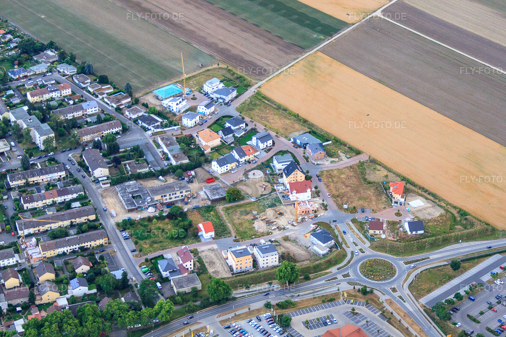 Luftbild: Kriesverkehr am Nordring in Frankenthal im Bundesland Rheinland-Pfalz in Deutschland. Foto: IMG_69223.jpg vom 24.06.2014 durch Werner Riehm/FLY-FOTO.deAuflösung des Originals: 4752 x 3168 px