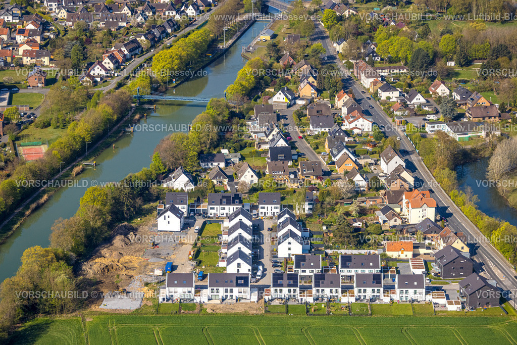 Hamm260400232Uentrop | Luftbild, Neubaugebiet für Wohnhäuser Im Fuchswinkel an der Lippestraße / Friedrichsfeld zwischen Fluss Lippe und Datteln-Hamm-Kanal, Uentrop, Hamm, Ruhrgebiet, Nordrhein-Westfalen, Deutschland