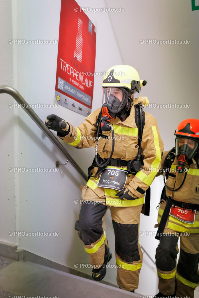 KölnTurm Treppenlauf; Köln, 03.08.2025 | Impressionen vom KölnTurm Treppenlauf am 03.08.2025 in Köln (Nordrhein-Westfalen). 