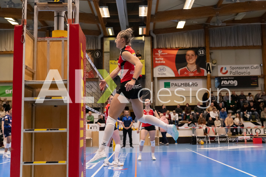 Volleyball I Frauen I Saison 2025-2026 I Volleyball NLA | Women I 1/2 Finals I  VC Kanti Schaffhausen - Sm'Aesch Pfeffingen I 18.03.2026 | 8 Lina-Marie Lieb (DE) (VC Kanti Schaffhausen) – Aussen - Realisiert mit Pictrs.com