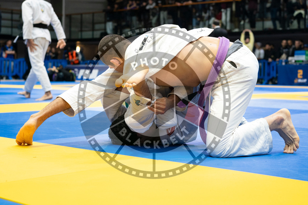 20240123PBB02128 | Fighters compete during the second day of the IBJJF European Championship in Paris, France, on January 23, 2024.