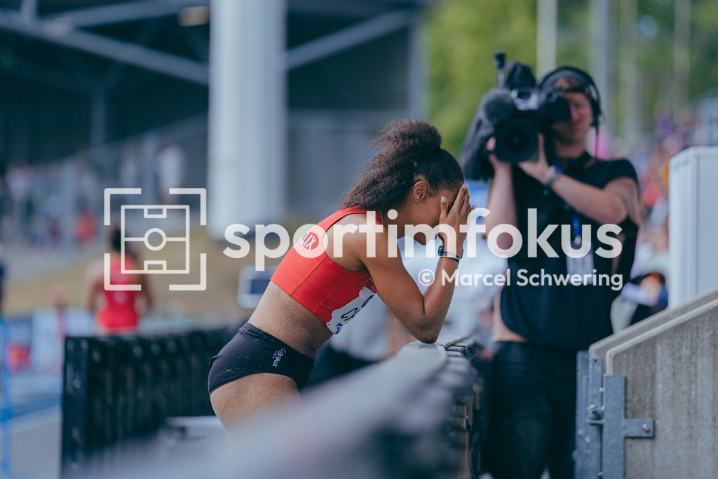 Deutsche Meisterschaften der Frauen und Männer 2026 | Tabea Christ, LG Brillux Münster, Weitsprung, Deutsche Meisterschaften der Frauen und Männer 2026, Lohrheidestadion Bochum-Wattenscheid, 26.07.2026. Foto: Marcel Schwering / sportimfokus - Realisiert mit Pictrs.com