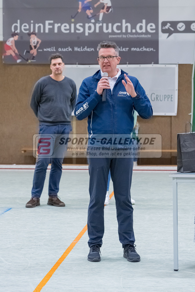 HK_20230226_105309 | Deutsche Meisterschaft WU16 Finale / Ehrungen Harvestehuder THC - 1. Hanauer THC am 26.2.2023 DSC 99, Düsseldorf ,