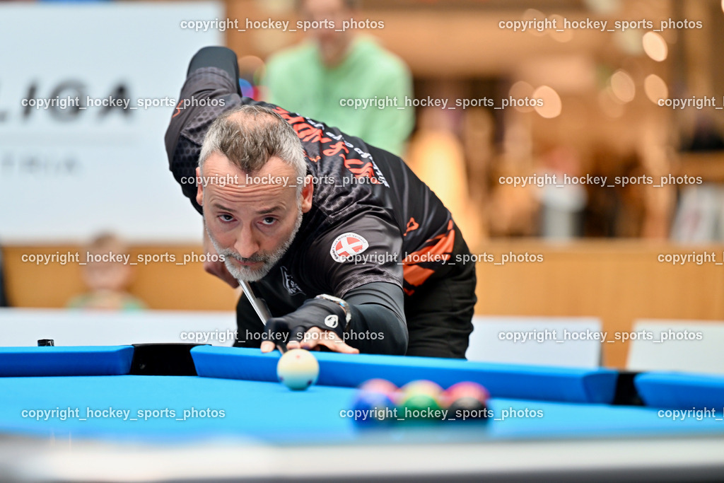 Pool Billard Bundesliga 2025 im ATRIO | MICHAEL MOSLER, Pool Billard Bundesliga 2025 im ATRIO, Pool Billard Bundesliga 2025 im ATRIO am 29.03.2025 in Villach (Atrio), Austria, (Photo by Bernd Stefan)