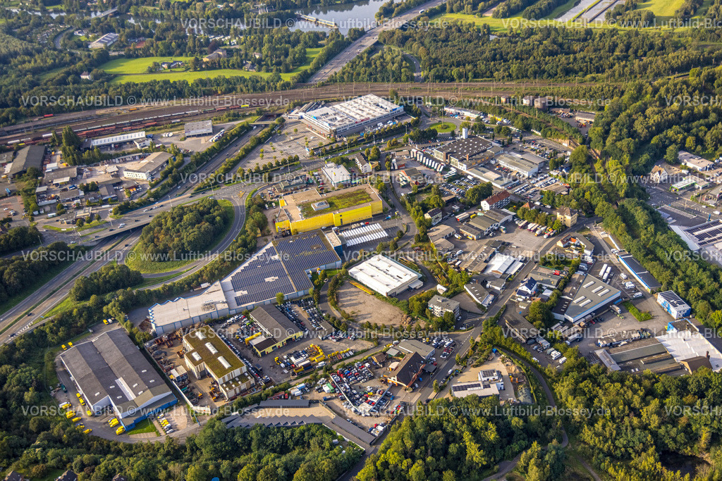 Hagen230903692 | Luftbild, Einkaufzentrum Weststraße, Decathlon, Poco Möbel,  Handelshof Hagen, Vorhalle, Hagen, Ruhrgebiet, Nordrhein-Westfalen, Deutschland