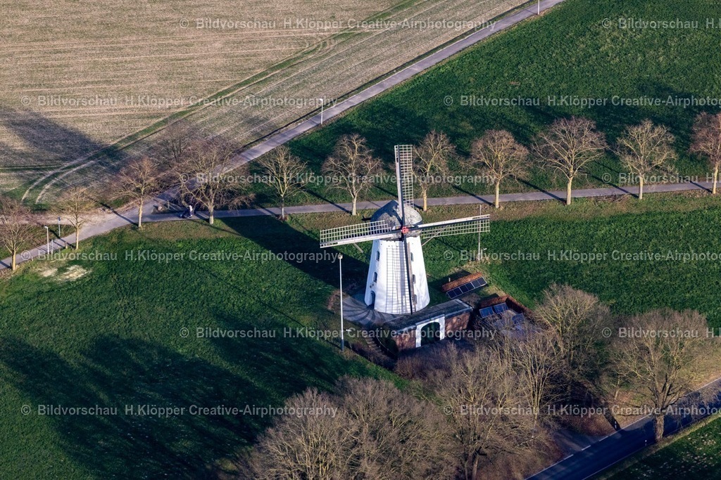 Luftbild Nettetal-8436 | Luftbild Windmühle am Feldrand " Stammenmühle " in Nettetal im Bundesland Nordrhein-Westfalen, Deutschland - Realisiert mit Pictrs.com