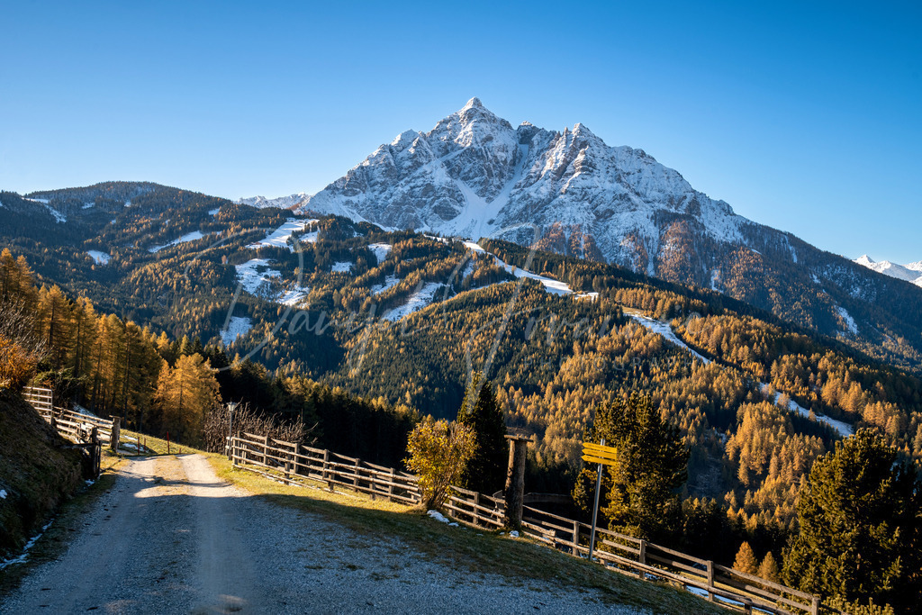 Serles | Blick von Gleins auf die Serles