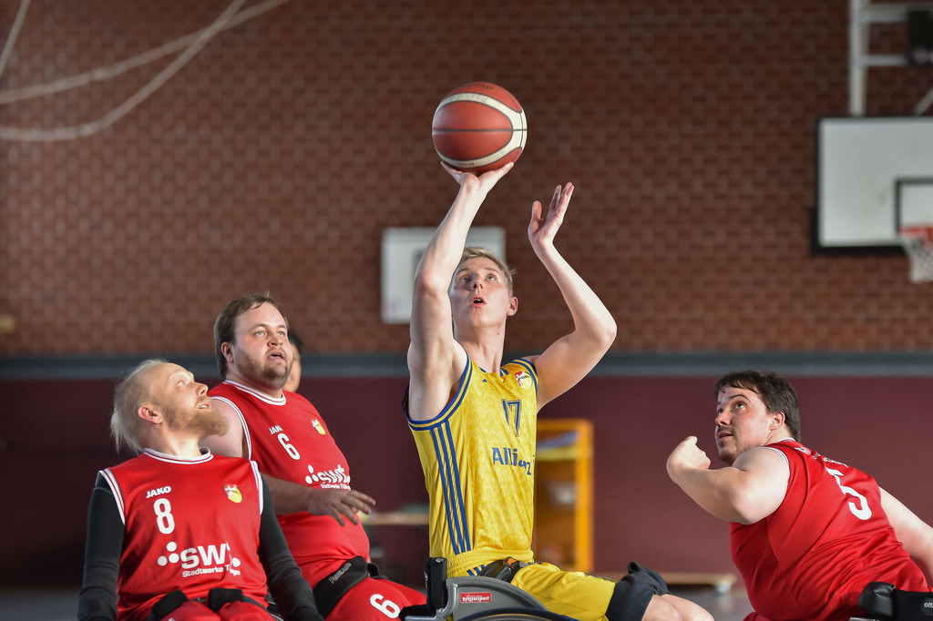 2024-11-23-0666 | RSKV Tuebingen vs. Alba Berlin, Rollstuhlbasketball, 2. Bundesliga Sued, 5. Spieltag, Saison 2024/2025, 23.11.2024, Foto: Ralph Kunze - Realisiert mit Pictrs.com