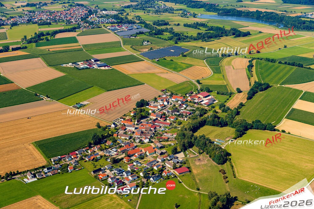 Luftaufnahme von Hausen Ellzee Bild- Das Luftbild wurde 2025 vom UL-Flugzeug heraus erstellt ( keine Drohne ) - Hochauflösende Luftaufnahme -Nicht vergleichbar mit Google Maps oder Satelittenbilder- Die Geschenkidee !Mit Lizenz und Bildrechte bestellbar