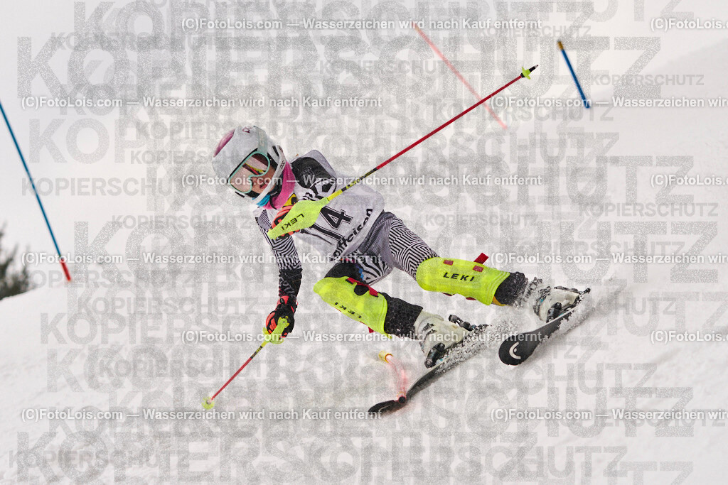 ALP4149_KinderCup-SL_STMK_Strallegg_Santner Anna | Raiffeisen KINDERCUP Alpin, SLALOM auf der JogllandStreif in Strallegg am So 23. Februar 2025. Veranstaller: Steirischer Skiverband (5000). Skiunion Strallegg (5197).