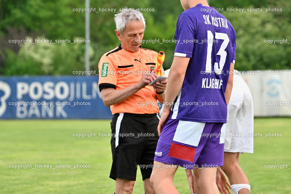 SAK vs. Austria Klagenfurt Amateure | Karl Stark Referee, #13 Emilian Laurenz Sauper Austria Klagenfurt Amateure, SAK vs. Austria Klagenfurt Amateure, SAK vs. Austria Klagenfurt Amateure am 08.05.2026 in Klagenfurt (Sportpark Welzenegg), Austria, (Photo by Bernd Stefan)