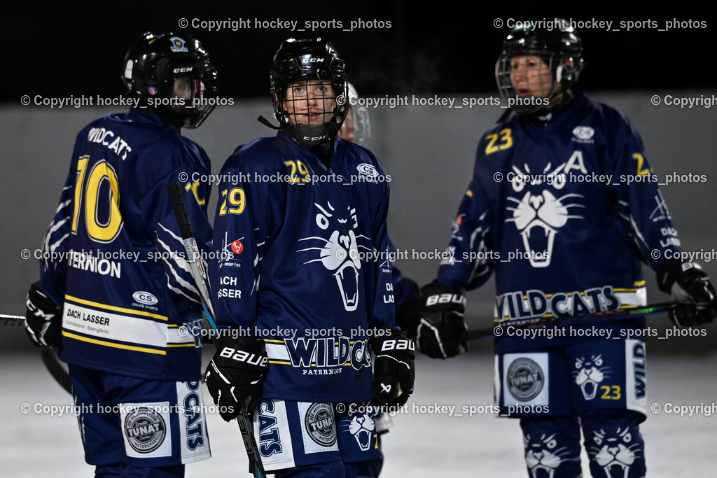 Wildcats Paternion vs. Unicorns Steindorf | #10 Domenig Verena WILDCATS PATERNION, #29 Brunner Tatjana WILDCATS PATERNION, #23 Stuppnig Iris WILDCATS PATERNION, Wildcats Paternion vs. Unicorns Steindorf, Wildcats Paternion vs. Unicorns Steindorf am 02.01.2026 in Paternion (Eislaufplatz Paternion), Austria, (Photo by Bernd Stefan)