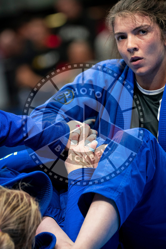 20240126PBB1820 | Fighters compete during the Brazilian Jiu-Jitsu European Championship of the IBJJF in Paris, France, on January 26, 2024.