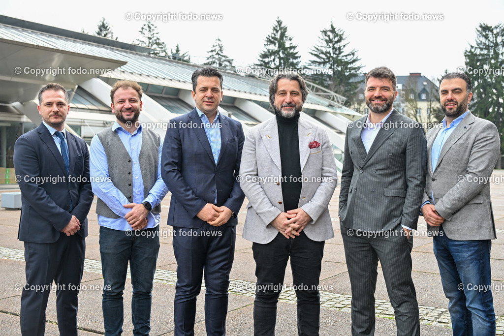 Perparim Rama_ Buergermeister Pristina_ Kosovo_ 14.03.2024-2 | 14.03.2024, Linz, AUT, Linz, im Bild Perparim Rama (Buergermeister Pristina, Kosovo) mit seiner Delegation in Linz


