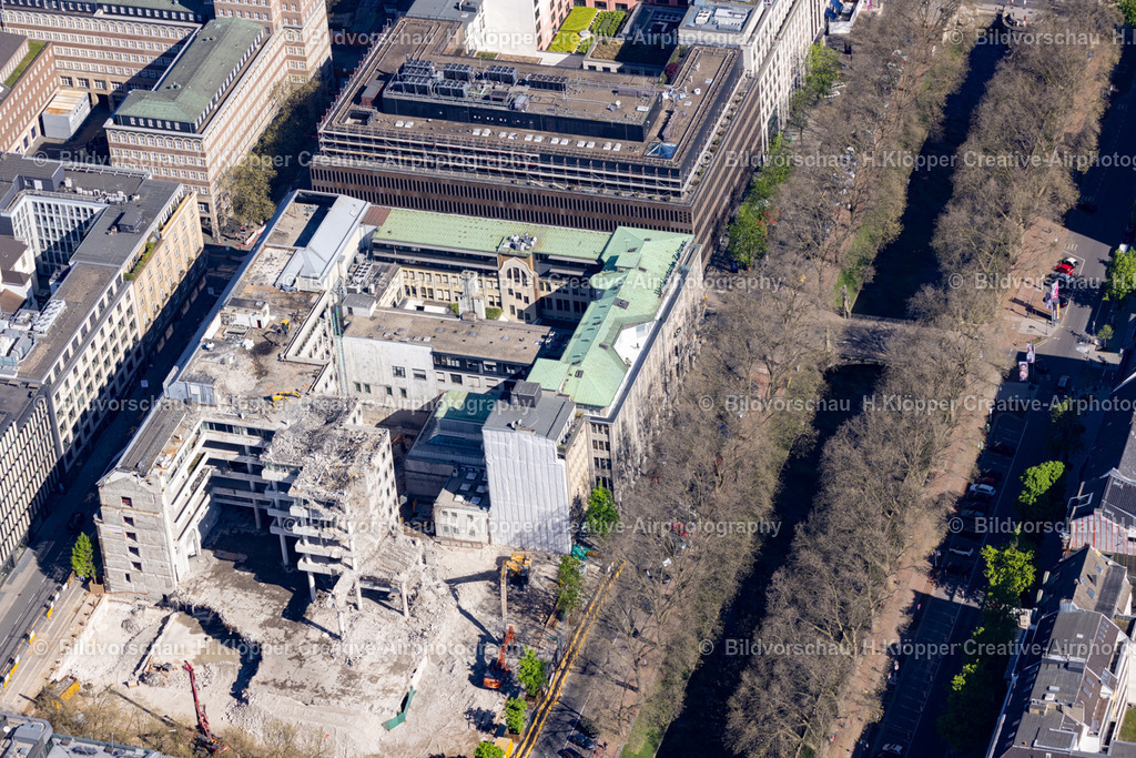 Luftbild  Düsseldorf Königsallee 37  Abbruch 439A3643 | Luftbildfotografie Hermann Klöpper/ Creative-Airphotography - Realisiert mit Pictrs.com