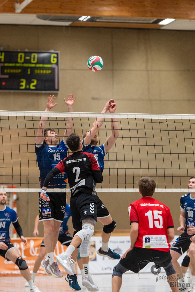 Oldenburger TB-VSG Ammerland | Volleyball Regionalliga; Oldenburger TB-VSG Ammerland am 24.01.2026 in Oldenburg (Sporthalle Haarenesch), Photo: Philip Eiben 2026 - Realisiert mit Pictrs.com