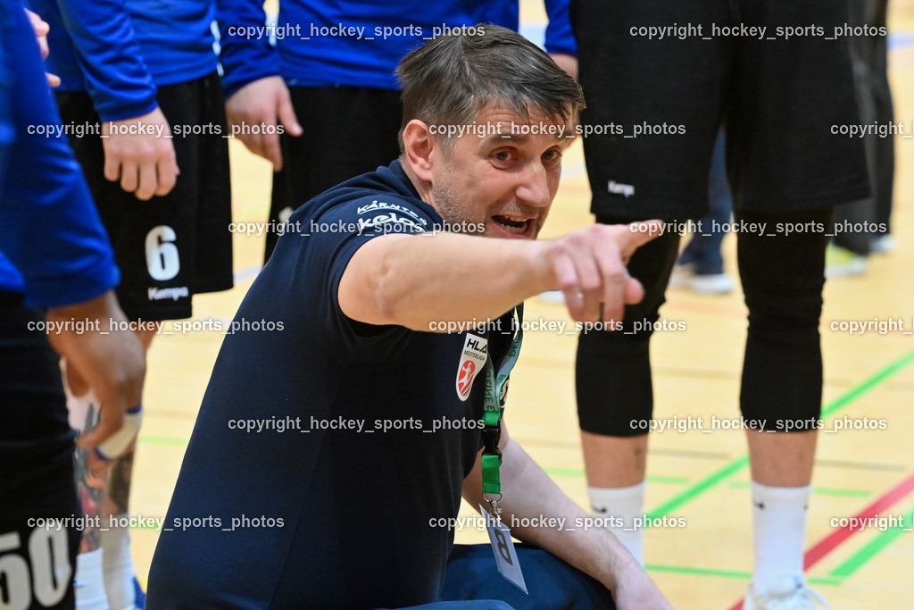 SC Ferlach vs. HSG Bärnbach/Köflach 30.3.2024 | Headcoach SC Ferlach BEGUS Robert, SC Ferlach vs. HSG Bärnbach/Köflach 30.3.2024, SC Ferlach vs. HSG Bärnbach/Köflach am 30.03.2024 in Ferlach (Ballspielhalle Ferlach), Austria, (Photo by Bernd Stefan)