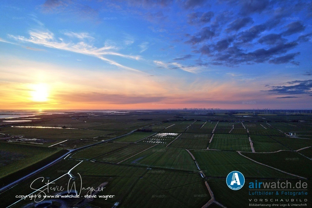 Luftbilder Hattstedtermarsch | Luftbilder, Nordsee, Nordfriesland, Hattstedtermarsch, Sterdebüll, Deichweg, Speckiweg, 