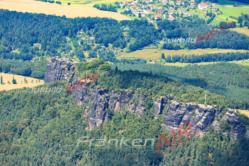 Luftbild von Lilienstein Bad-schandau - Luftaufnahme wurde 2016 von https://frankenair.de mittels Flugzeug (keine Drohne) erstellt - die Geschenkidee