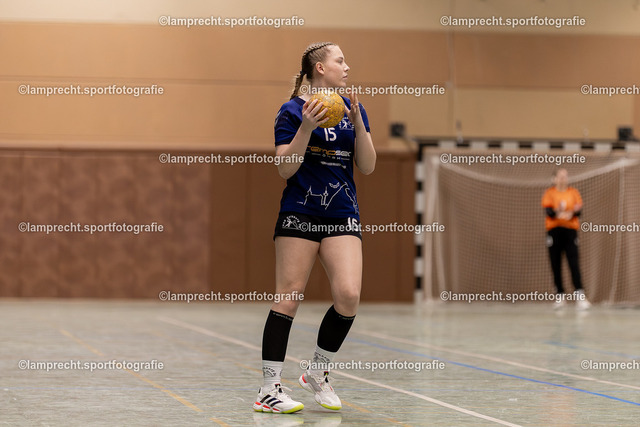 Handball I Damen I Saison 2025-2026 I Verbandsliga Süd I 15. Spieltag I HSG Kalkberg 06 - HSG Holsteinische Schweiz 159 | Hannah Zickermann (15, HSG Kalkberg 06) - Realisiert mit Pictrs.com