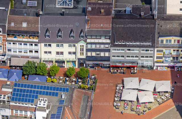 Hamm240706744 | Luftbild, Marktplatz mit Außengastronomie und Sonnenschirmen, Sissi Franz Restaurant, Mitte, Hamm, Ruhrgebiet, Nordrhein-Westfalen, Deutschland