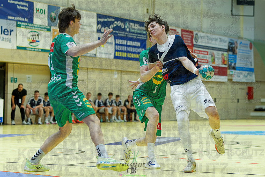 mJB Pokalrunde dt. Meisterschaft, TV Hüttenberg - TSV GWD Minden | mJB Pokalrunde dt. Meisterschaft, TV Hüttenberg - TSV GWD Minden am 15.03.2025 in Münchholzhausen (Sporthalle Münchholzhausen)Photo © 2025 - Jörg Heinrich - Realisiert mit Pictrs.com