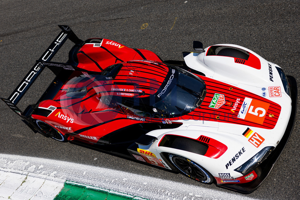 Trainproduction-20230708-0173 | MONZA,ITALY,08.Jul.23 - MOTORSPORTS - WEC, FIA World Endurance Championships, 6h of Monza, Autodromo Monza. Image shows Dane Cameron (USA), Michael Christensen (DEN) and Frederic Makowiecki (FRA/Porsche Penske Motorsport). Photo: Trainproduction / Matthias Trinkl