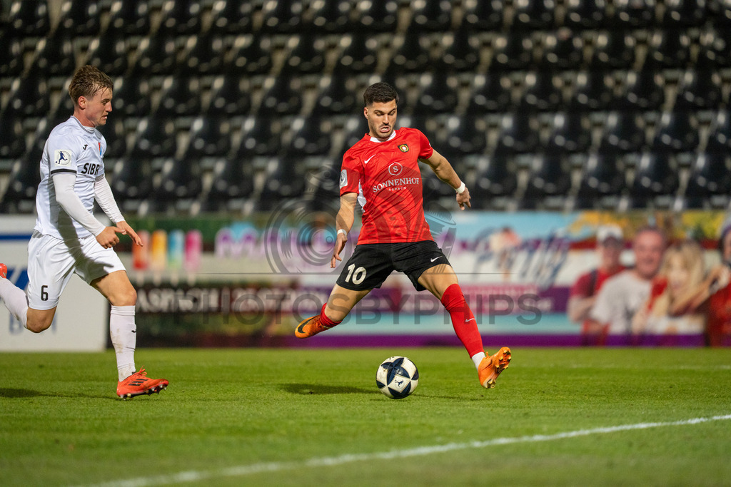 SG Sonnenhof Grossaspach vs. TSV Steinbach Haiger, Fussball, Regionalliga Suedwest, 25. Spieltag, 20.03.2026 | Tor zum 4:1 durch Mert Tasdelen (SG Sonnenhof Großaspach, #10),SG Sonnenhof Grossaspach vs. TSV Steinbach Haiger, Fussball, Regionalliga Suedwest, 25. Spieltag, 20.03.2026Foto: photosbyphips/Philip Ziegler