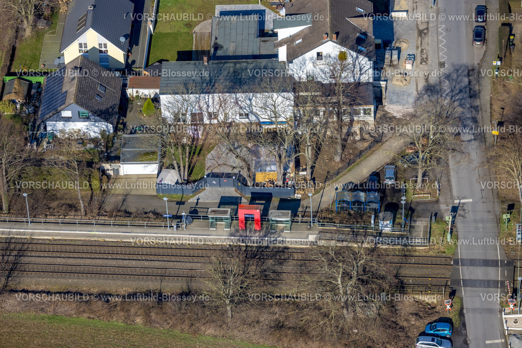 Unna230214338 | Luftbild, Bahnhof Lünern mit Bahnübergang, Lünern, Unna, Ruhrgebiet, Nordrhein-Westfalen, Deutschland