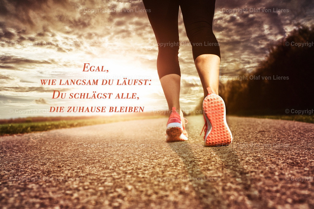 Motivation Jogging Sport Wandbild | Motivation Wandbilder Sport laufen