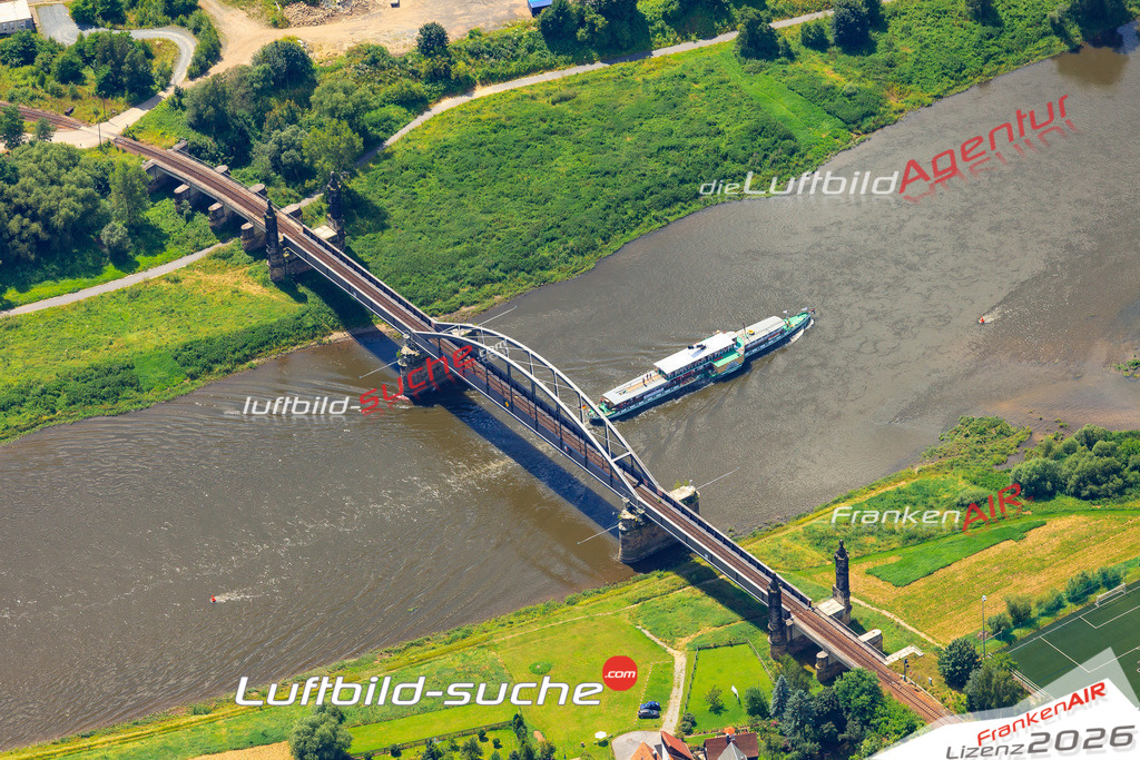 Die Luftaufnahme der Stadt Bad Schandau wurde vom UL-Flugzeug heraus erstellt ( keine Drohne )- hohe Auflösung für beste Qualität