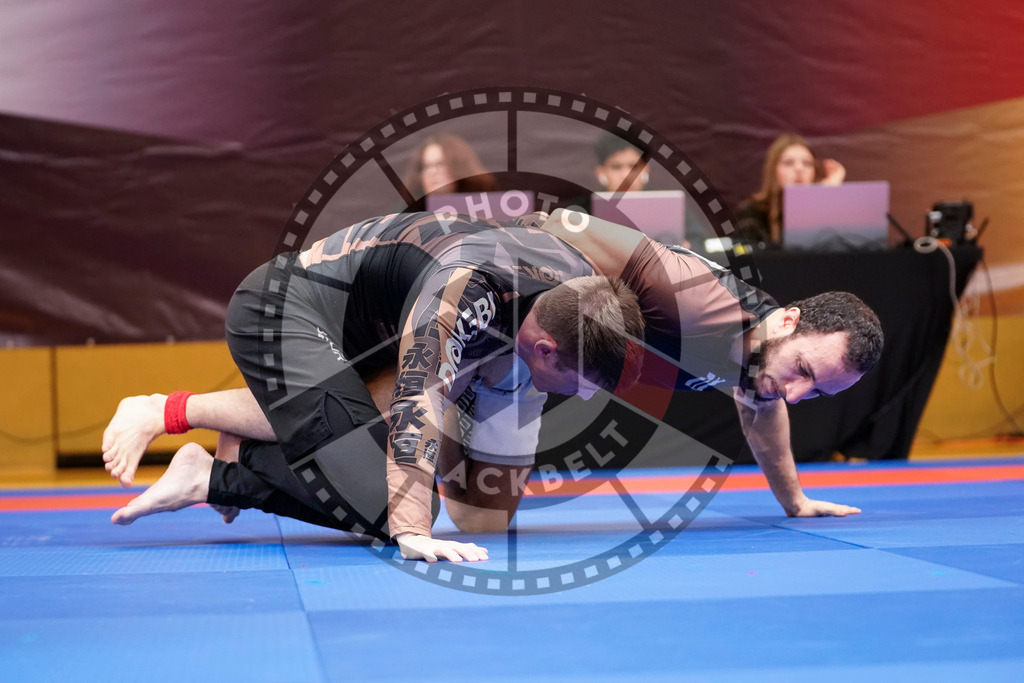 20240203PBB08969 | Fighters compete during the Brazilian Jiu-Jitsu Championship of the AJP Tour in Maintal by Frankfurt am Main, Germany, on February 2, 2024.