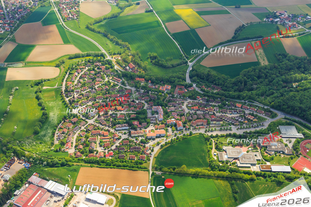 Luftbild von St-leonhard Rothenburg-tauber - Luftaufnahme wurde 2015 von https://frankenair.de mittels Flugzeug (keine Drohne) erstellt - die Geschenkidee