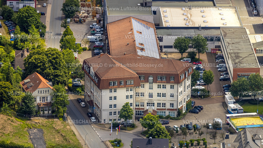 Sundern240709047 | Luftbild, Rathaus der Stadt Sundern, Sundern, Sauerland, Nordrhein-Westfalen, Deutschland