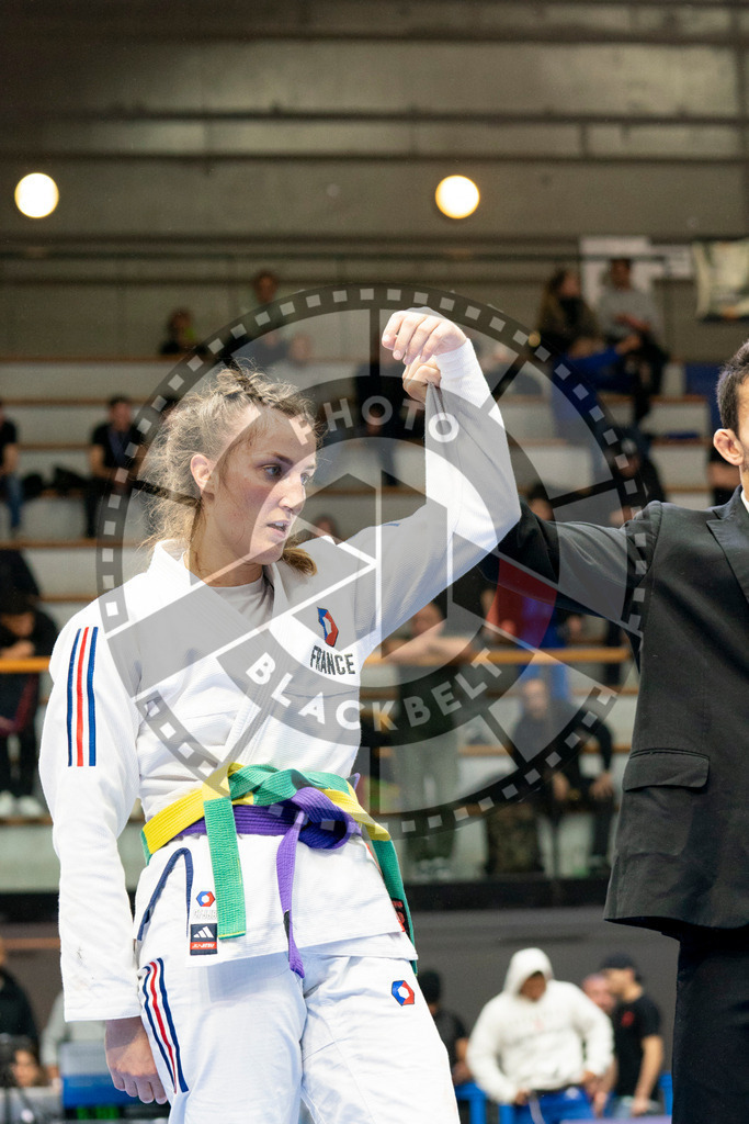 20240124PBB04561 | Fighters compete during the second day of the IBJJF European Championship in Paris, France, on January 24, 2024.
