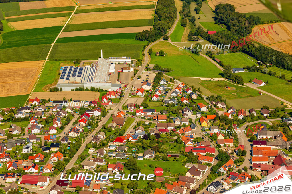Luftaufnahme von Rettenbach - Die Luftaufnahme wurde 2025 vom UL-Flugzeug heraus erstellt ( keine Drohne ) - Hochauflösende Luftaufnahme - für professionelle Ausdrucke geeignet. Die Geschenkidee !Mit Lizenz und Bildrechte bestellbar