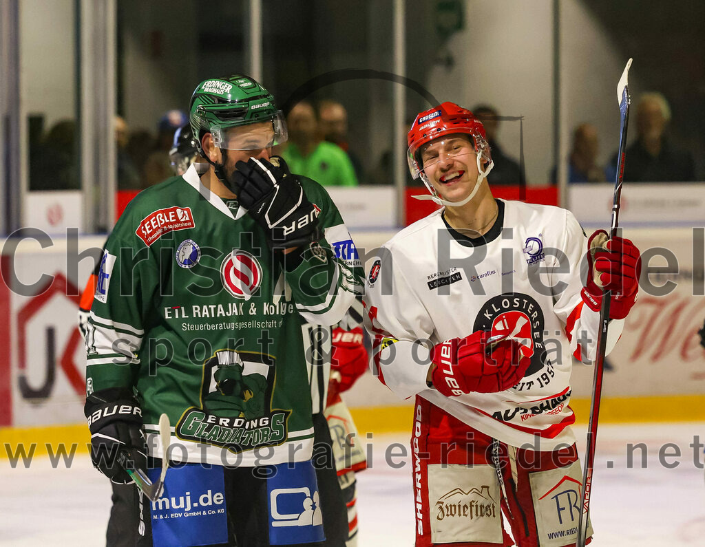 2023-10-20_131_TSV_Erding_gegen_EHC_Klostersee | Erding, Deutschland, 20.10.2023:.Eishockey, Bayernliga Vorrunde 2023 / 2024, 2. Spieltag, TSV Erding gegen EHC Klostersee, Endergebnis: 7:2..Foto: Christian Riedel / fotografie-riedel.net