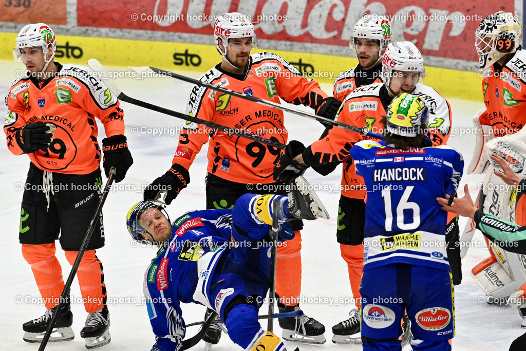 EC IDM WÄRMEPUMPEN VSV vs. MOSER MEDICAL GRAZ99ERS | #72 John Hughes EC VSV, #16 Kevin Hancock EC VSV, #21 Lukas Haudum Graz 99ers, #3 Frank Hora Graz 99ers, #18 Paul Stapelfeldt Graz 99ers, #33 Maxime Lagacé Graz 99ers, EC IDM WÄRMEPUMPEN VSV vs. MOSER MEDICAL GRAZ99ERS, EC IDM WÄRMEPUMPEN VSV vs. MOSER MEDICAL GRAZ99ERS am 17.03.2026 in Villach (Stadthalle Villach), Austria, (Photo by Bernd Stefan)