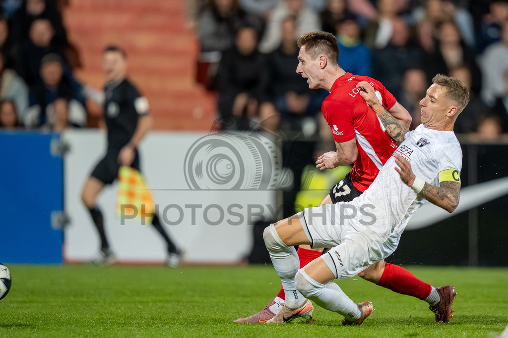SG Sonnenhof Großaspach vs. SGV Freiberg, Fussball, Regionalliga Suedwest, 30. Spieltag, 22.04.2026 | Tor zum 4:0 durch Loris Maier (SG Sonnenhof Großaspach, #27),SG Sonnenhof Großaspach vs. SGV Freiberg, Fussball, Regionalliga Suedwest, 30. Spieltag, 22.04.2026