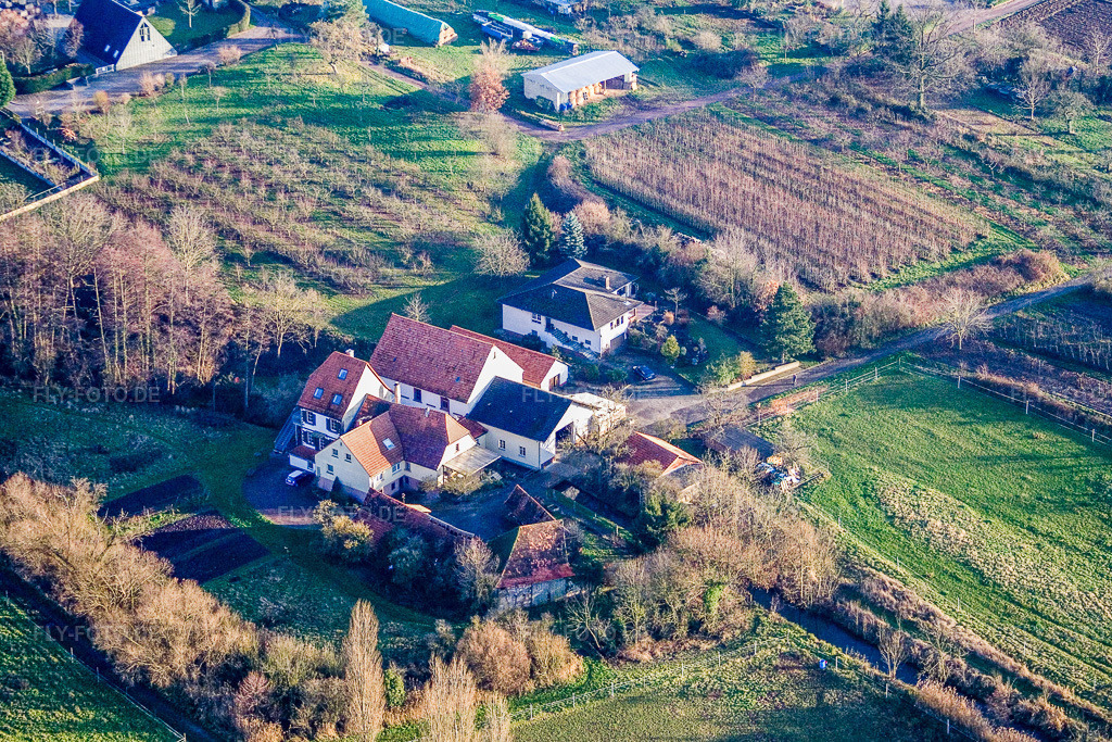 Luftbild: Windener Mühle in Winden im Bundesland Rheinland-Pfalz in Deutschland. Foto: IMG_14789.jpg vom 30.11.2008 durch Werner Riehm/FLY-FOTO.de
