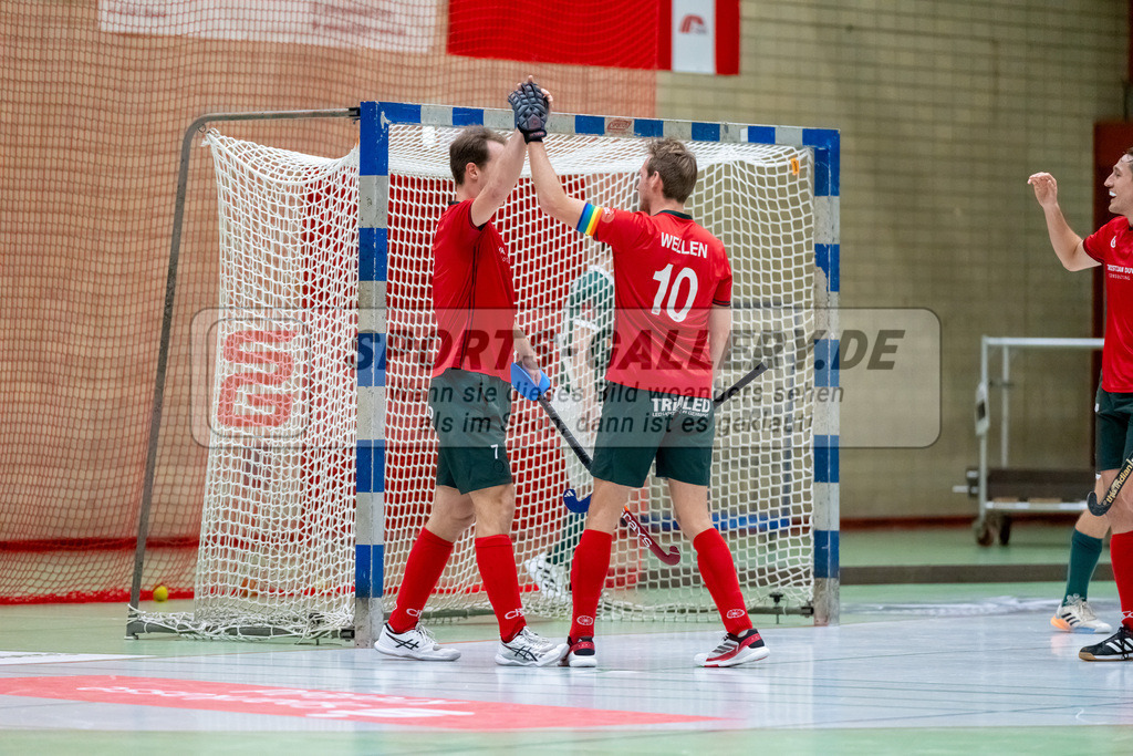 HK_20250110_101293 | 1. Bundesliga Halle Herren Crefelder HTC - Uhlenhorst Mülheim am 10.1.2025 Glockenspitz Halle Krefeld, Krefeld ,