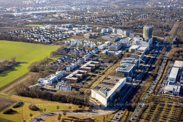 Dortmund240100727 | Luftbild, Stadtkrone-Ost, Baustelle mit Neubau, Direktion Continentale, The ASH Dortmund, L'Osteria Dortmund Europaplatz, Straßenkreuzung Bundesstraße B236 und Westfalendamm, Verkehrssituation, Schüren, Dortmund, Ruhrgebiet, Nordrhein-Westfalen, Deutschland