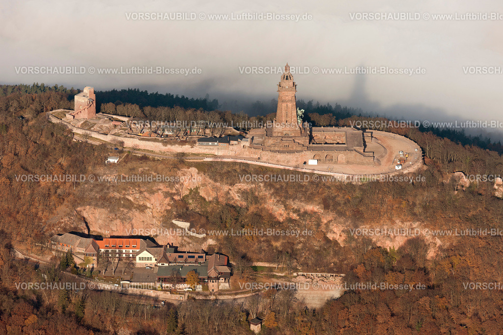 KyffhaeuserGebirge11111519 | Kyffhaeuser Denkmal, Kaiser-Wilhelm-Denkmal,  Bendeleben,Wolkendecke, Inversionswetterlage, Thueringen, , Thueringen, Germany, Europa
