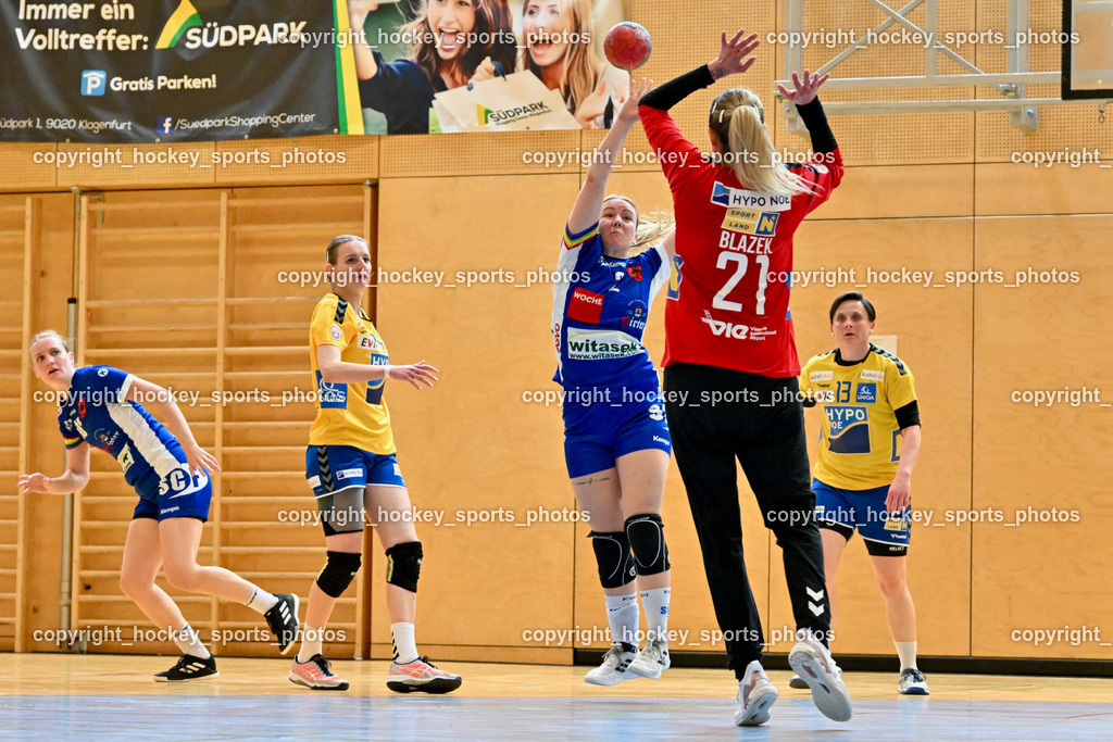 SC Ferlach Damen vs. Hypo Niederösterreich 30.4.2023 | #10 Fister Petra, #15 WESS Claudia, #2 Akalovic Patricia, #21 BLAZEK Petra, #13 Hödl Sabrina