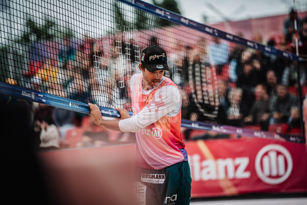 Beachvolleyball | Männer | Allianz German Beach Tour 2025 | Tourstop Berlin | 22.08.2025 | Niklas Held am Netz