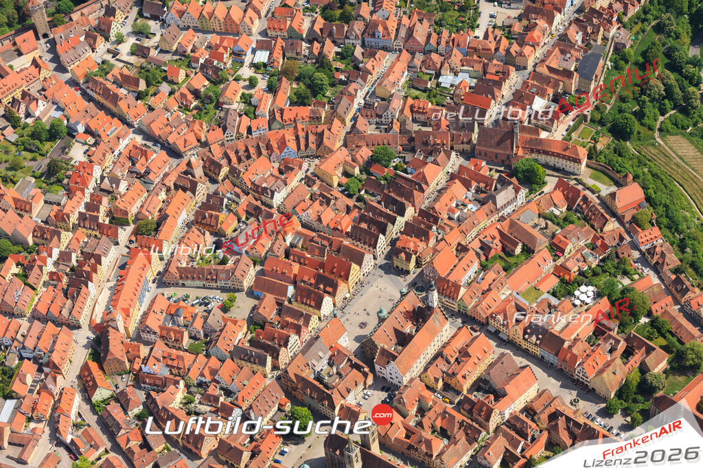 Luftbild von Altstadt Rothenburg-tauber - Luftaufnahme wurde 2015 von https://frankenair.de mittels Flugzeug (keine Drohne) erstellt - die Geschenkidee